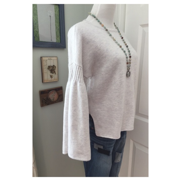 LOFT Sweaters - Lou & Grey Rib Trim Bell Sleeve Sweater NWOT